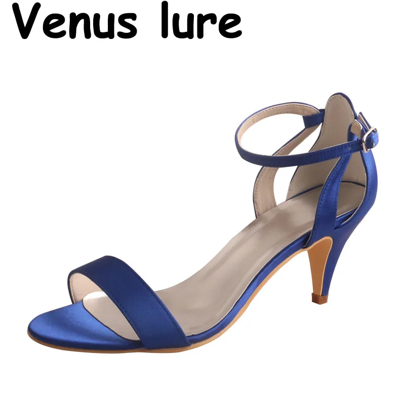 Venus lure женские вечерние туфли Королевский синий 3 дюйма Свадебные Вечерние