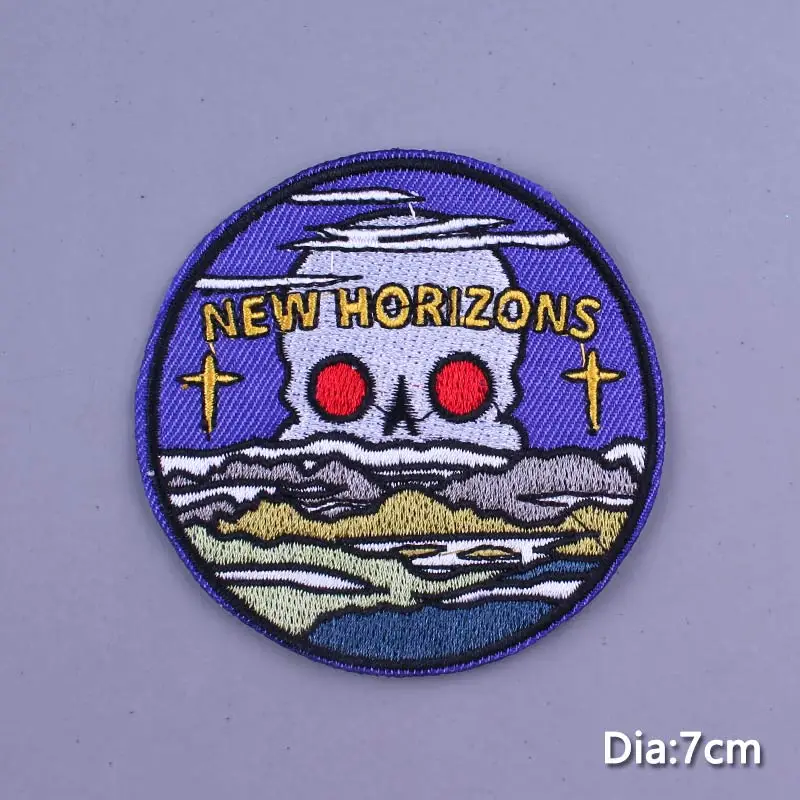 Нашивки в стиле панк-рок с черепом мрачным жнецом нашивки для утюга на одежду