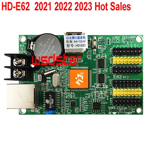 HUIDU телефон со светодиодным дисплеем карта управления Ethernet и USB порт HD E62|led display