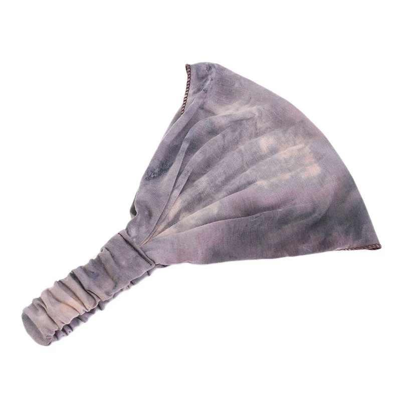 Gray Headband 1 шт хлопок Красочные тюрбан Женщины/девушки яркое оголовье стрейч банданы головные уборы эластичные волосы резинки аксессуары - Цвет: Gray Headband