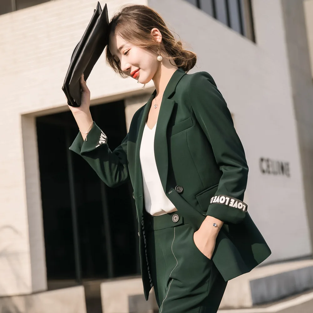 Женский брючный костюм из 2 предметов Модный комплект женский новый модный