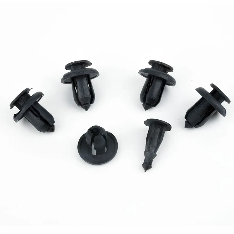 20 шт. 10 мм отверстие Автомобильный Крепеж бампер крыло заклепка отделка черная