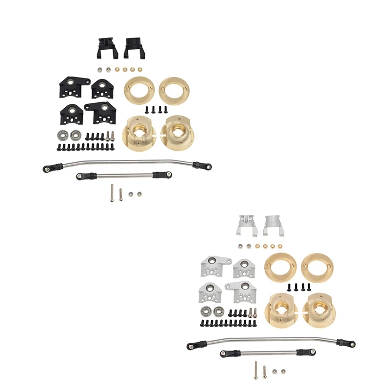 

Heavy Duty Brass Steering Knuckles C Hub Carrier Steering Link for Axial Wraith RR10 1/10 RC Crawler Car Upgrade Parts