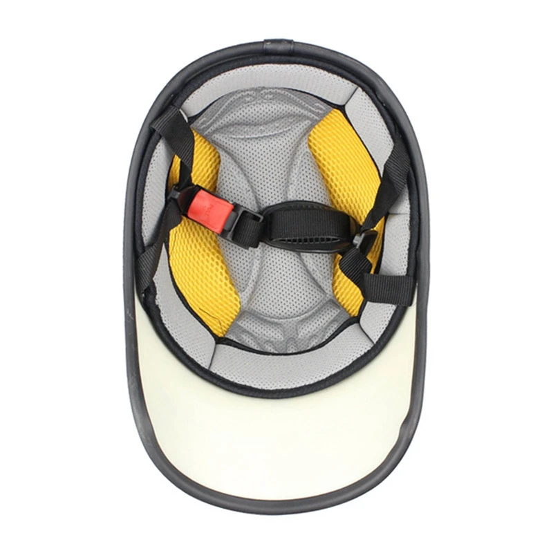 

New Motorcycle Half Helmet Creative Leather Baseball Cap Style Face-opened Safety Helmet Scooter Bike Riding Safe Hat Cap