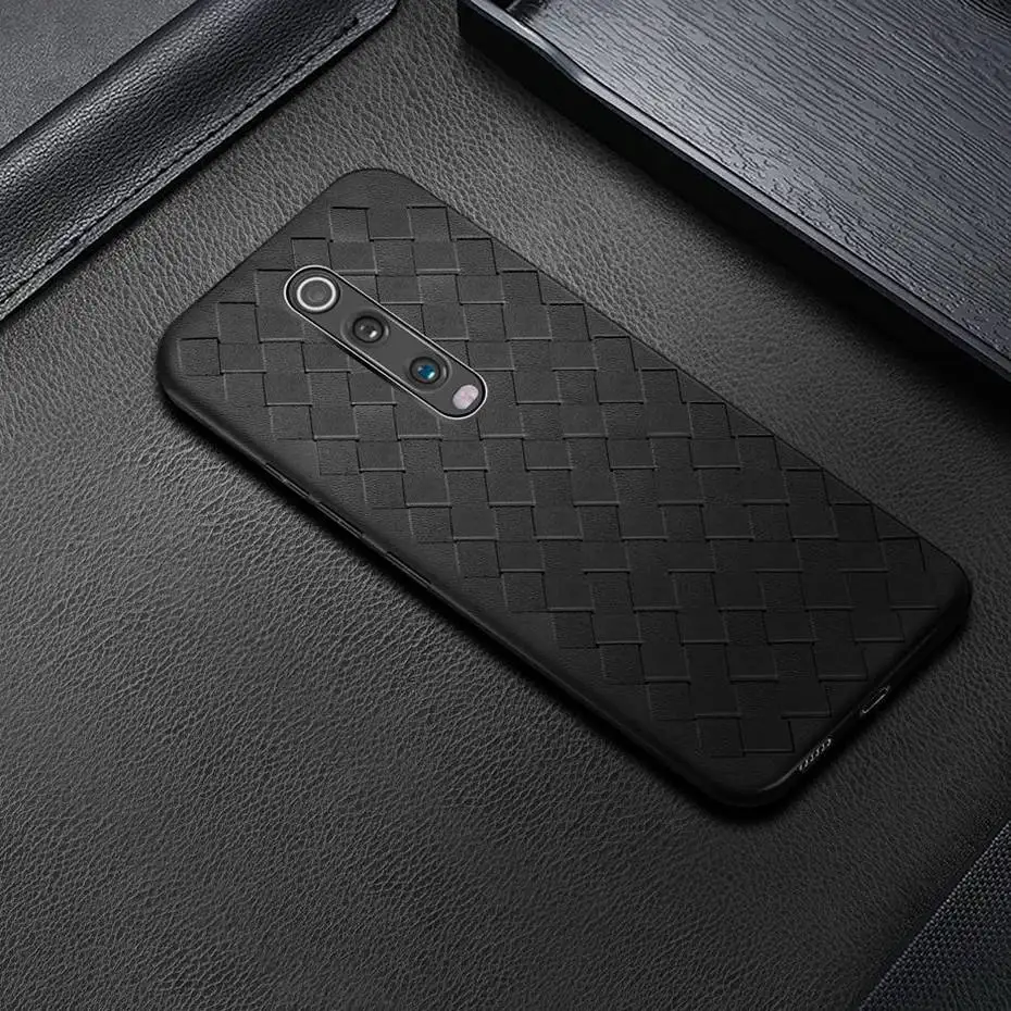 Чехол из плетеной кожи для Xiaomi Mi 9T защитный чехол бампер Mi9T Pro телефона Redmi K20