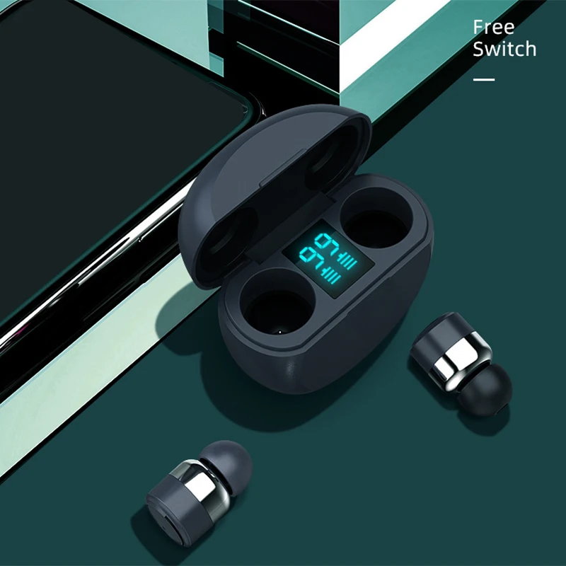 TWS Bluetooth 5.1 Earphones 9D Stereo Sports Waterproof Earbuds Headsets with Microphone for All Smart Phone | Электроника