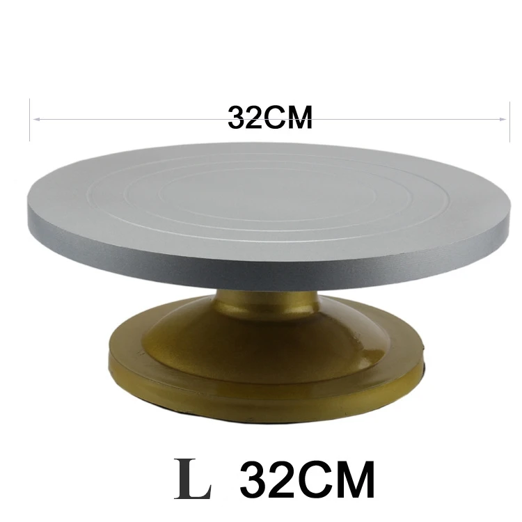 

23/29/32CM Baking Tool Plastic Steel Mounted Cream Cake Mounted on the Rotary Cake Stand Baking Cream Carved Cake