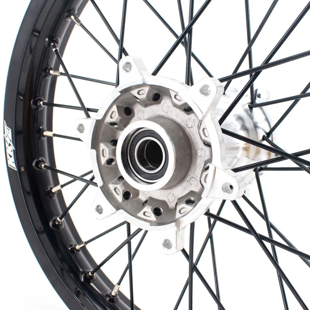 21/18 эндуро литья колесные диски комплект для KTM EXC EXC-F 125 150 200 250 300 350 450 500 2003- черный говорил