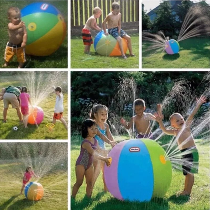 

Funny Inflatable Spray Water Ball Children's Summer Outdoor Swimming Beach Pool Play The Lawn Balls Playing Smash It Toys