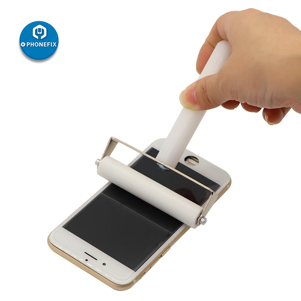 8/10CM Metal Handle Silicone Roller Mobile Phone Screen Protector Film Pasting LCD OCA Tools | Инструменты