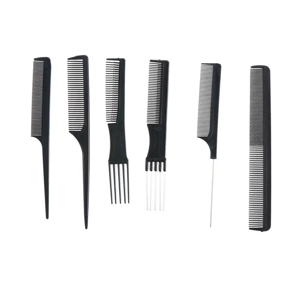 

10 Pcs Hair Brush Anti-static Comb Brush Hair Styling Tools For Men (Black)