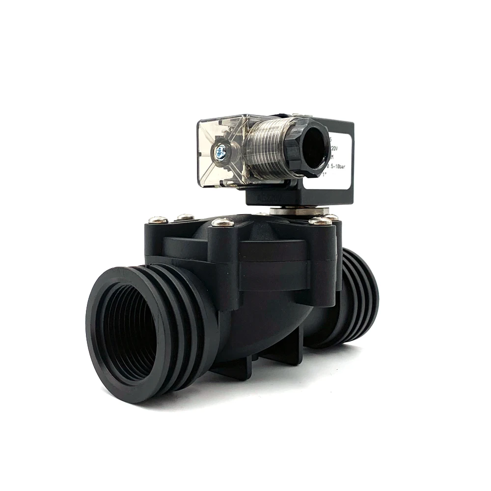 Клапан электромагнитный клапан пластиковый 1/2 &quot3/4 1 дюйм отверстие 15/20/25 мм