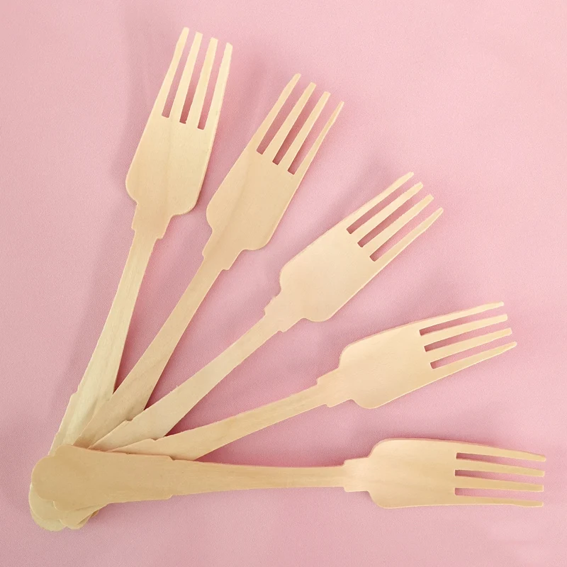 

Birthday Party Dessert Desk Disposable Dinner Plate Set Children Theme Picnic Decoration Wood Fork Spoon Knife