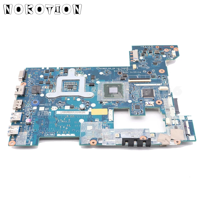 NOKOTION QIWG5_G6_G9 LA-7982P основная плата для lenovo G480 материнская плата для ноутбука HM77 UMA DDR3 полностью протестирована