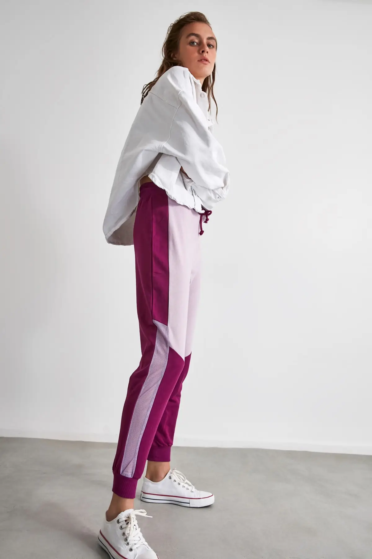 Трендовые черные трикотажные спортивные штаны TWOSS19GS0112|Беговые штаны| |