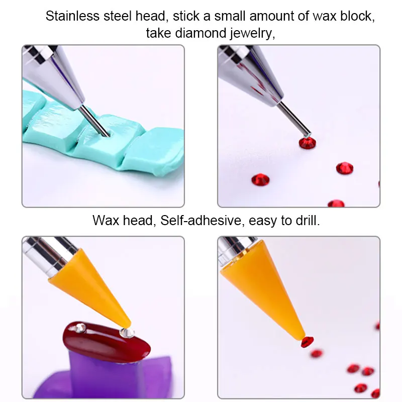 

Crystal Pen Rhinestones Gems PickingTool Wax Pencil Pen Picker Clothing Decoration Tool Painting Tools