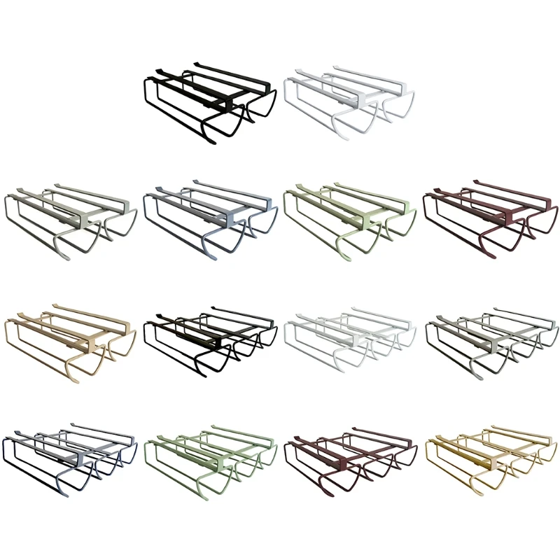 

Iron Wine Glass Holder Durable Strong Load Bearing Anti Deform Home Wine Rack