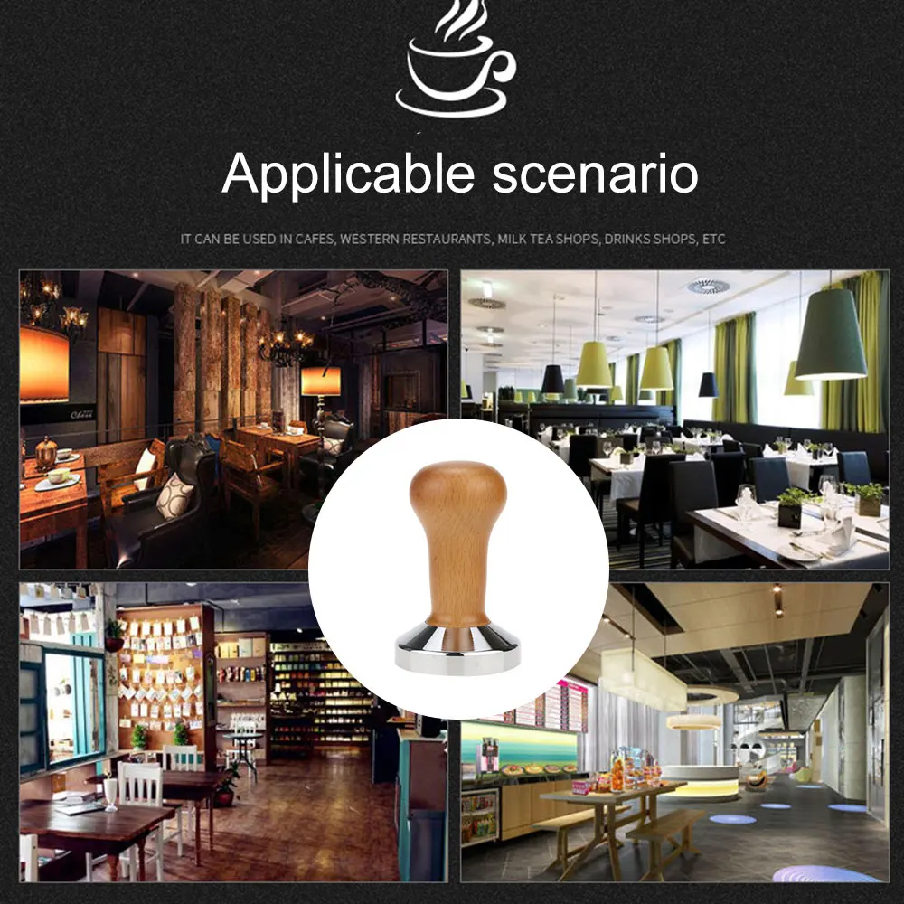 Еда Класс Кофе вскрытия 51 мм 58 с деревянной ручкой бариста кофеварка для