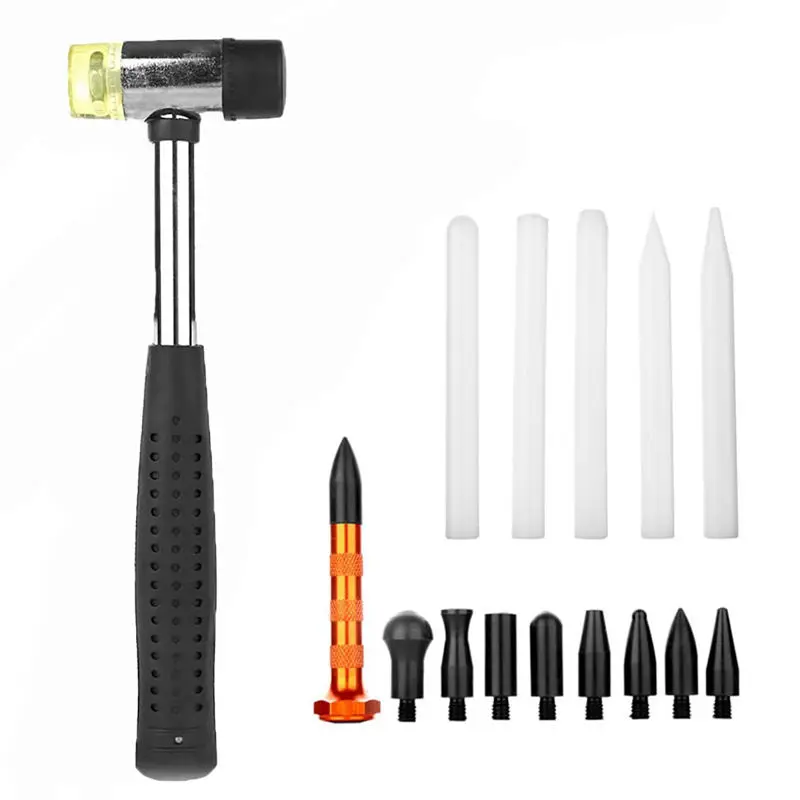 

Инструмент для удаления вмятин, 9 шт., алюминиевый инструмент для удаления вмятин без покраски, 9 головок для ремонта лампы без покраски, инст...