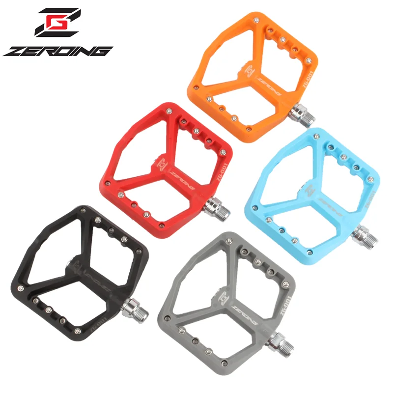 

ZEROING MTB Bike Nylon Pedal Ultralight Seal Bearing Mountain Road Bicycle Pedals Bicycle Parts Wear Resistant And Light Weight