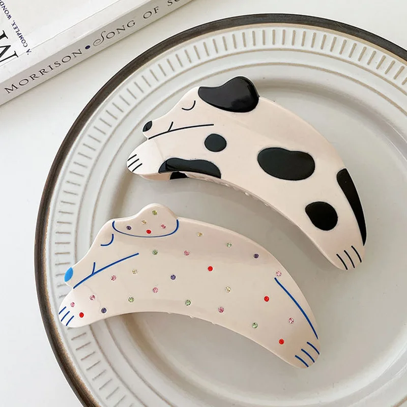 2021 новый дизайн милые цветные стразы шпильки для волос в виде животных головные