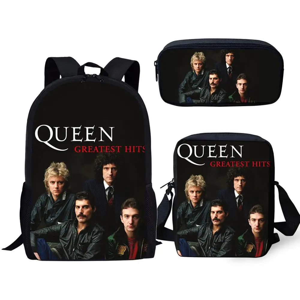 Школьный рюкзак набор/3 шт. для мальчиков и девочек ортопедический с принтом queen