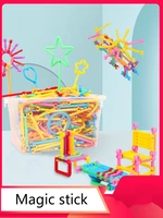 520pcs diy assembled building blocks magic wand smart stick magnetic designer construction set educational toys for kids gift