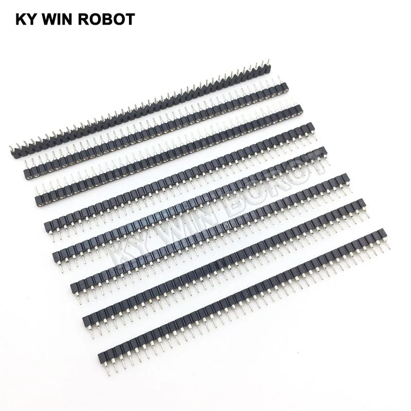 10 шт./лот 40 P гнездовой штырьковый разъем 1x40 Pin 2 54 круглый соединитель 1*40 отверстие
