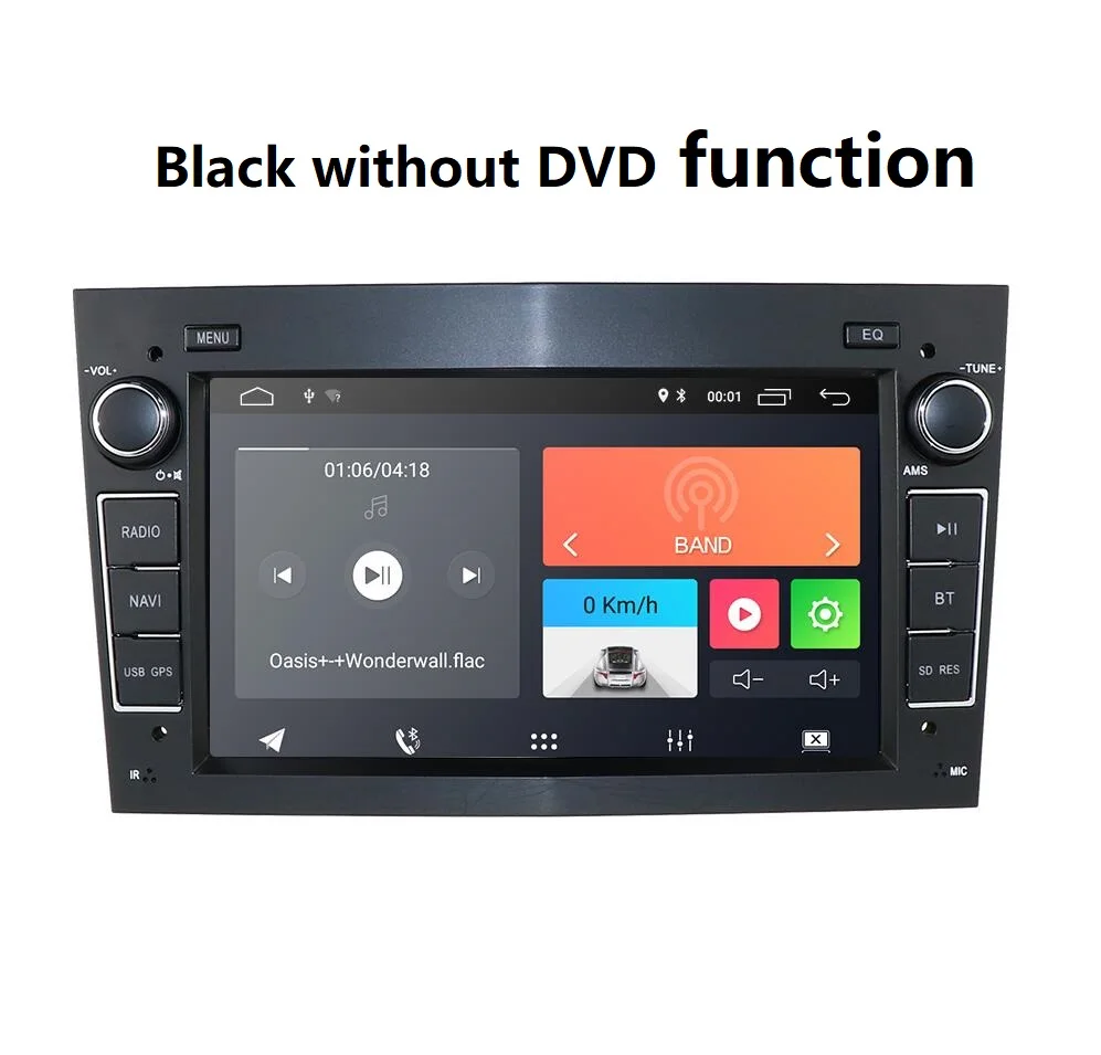 black without dvd Автомобильный мультимедийный плеер gps Android 9,0 2 Din DVD Automotivo для OPEL/ASTRA/Zafira/Combo/Corsa/Antara/Vivaro радио с FM и цифровым Радиовещанием Navi SWC - Цвет: black without dvd