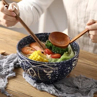 fancity ceramic bowls household large ramen bowls personality creative rice bowls noodle bowls soup bowls