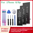 Аккумулятор для iPhone 6 6plus 6s 6sp 8 8p X XR XS Max 11 12pro MAx, сменная батарея большой емкости с инструментами для iPhone 7 7pus