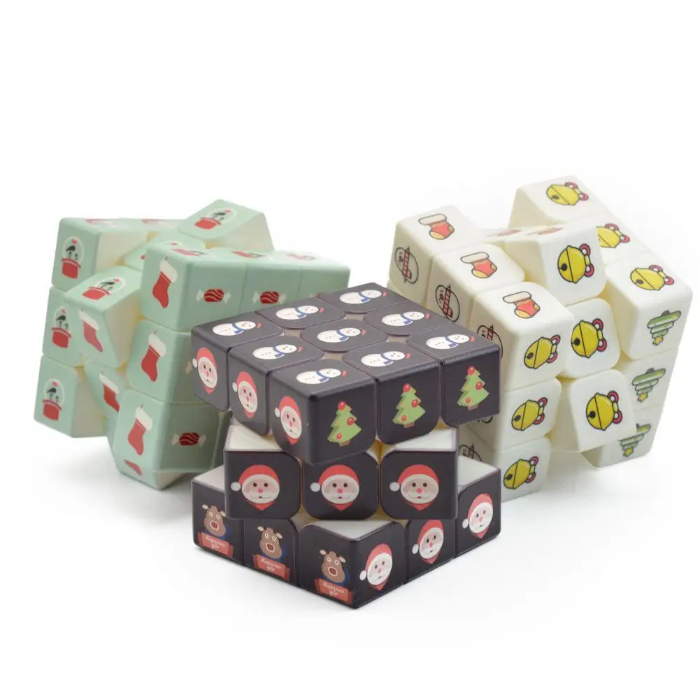 

3 X 3 X 3 Smooth Rotating High Quality Magic Cube Kids Puzzle Toy Santa Gift