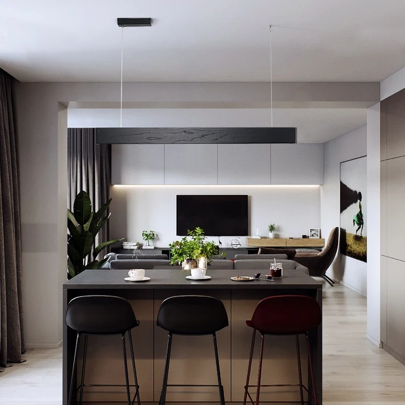 구매 북유럽 식탁 단단한 나무 램프 샹들리에 Led 호텔 바 전면 램프, 블랙 미니멀리스트 디자이너 추천 레스토랑 램프 저렴한 북유럽 식탁 단단한 나무 램프 샹들리에 Led 호텔 바 전면 램프, 블랙 미니멀리스트 디자이너 추천 레스토랑 램프