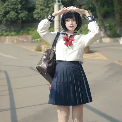Школьная форма Jk милый Повседневный матросский костюм для девочек платье Jpanese
