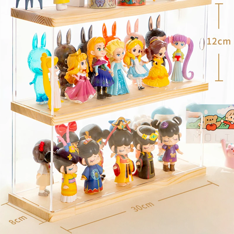 Глухая коробка Подставка для хранения акриловая ручная Кукла пузырчатая матовая