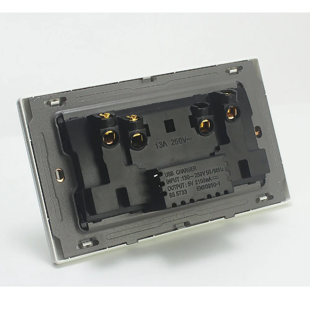 Настенная розетка SANDIY с USB-зарядкой европейского американского британского