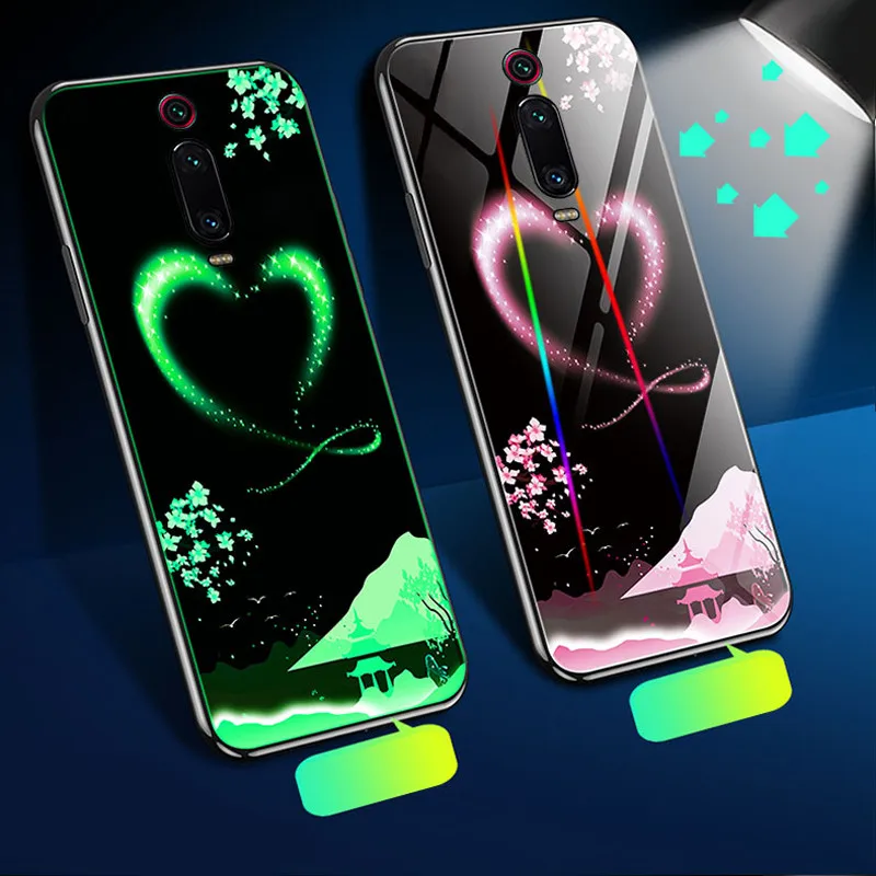 Style 5 Роскошный ударопрочный чехол из закаленного стекла Lu mi nous 7H для Xiaomi mi 9T Pro 9 анти-взрывающаяся задняя крышка для Red mi K20 Pro Note 7 - Цвет: Style 5