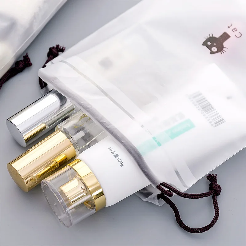 Прозрачная косметичка с изображением животных и кошек женская на молнии