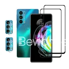 Закаленное стекло 4 в 1 для Motorola Edge 20 Pro, защита экрана Edge 20, Передняя пленка, мягкая пленка для объектива камеры Moto Edge 20 Lite