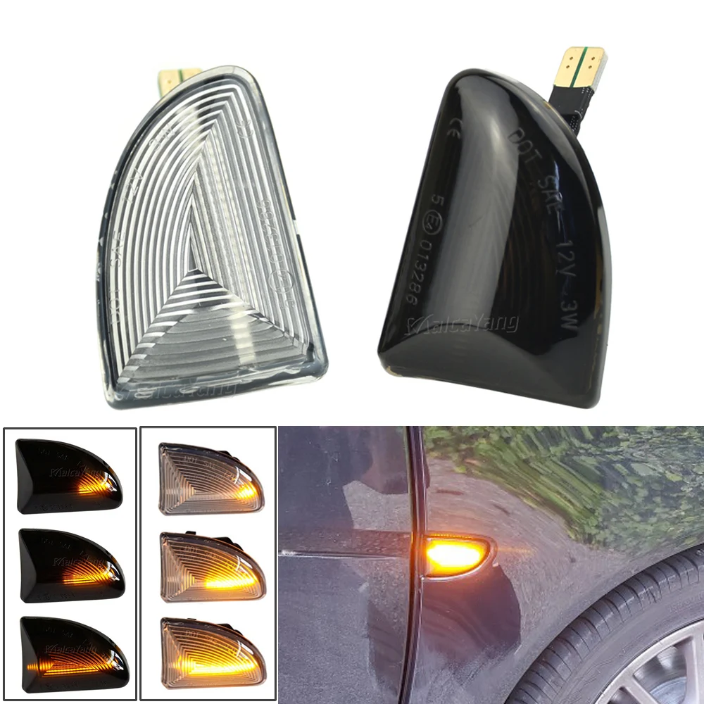 

Smoke Clear Lens Side Marker Lamp Turn Signal Light OEM A4519067700 For Smart Fortwo 451 MK1 & MKII 07-15