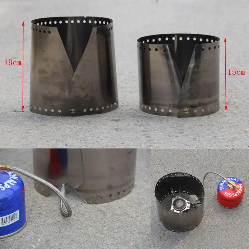 Ветрозащитная титановая плита для кемпинга газовая спиртовая ветрозащитная