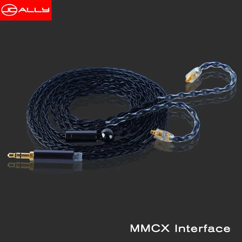 FENGRU DIY JCALLY черный JC08 5N OFC 8 акций 200 ядер кабель для наушников Shure SE215 IE80 KZ ZST ZSN Pro ZS10