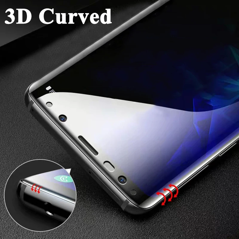 3D Защита экрана для Samsung Galaxy S8 S9 Plus Note 9 8 Galaxi закаленное стекло S8plus Note9 S защитное Note8