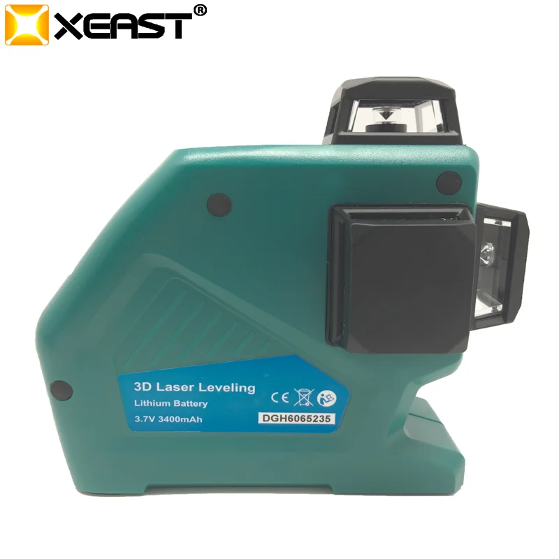 XEAST 12 линий 3D MW-93T-3G лазерный уровень самонивелирующийся 360 горизонтальный и вертикальный крест супер мощный зеленый лазерный луч