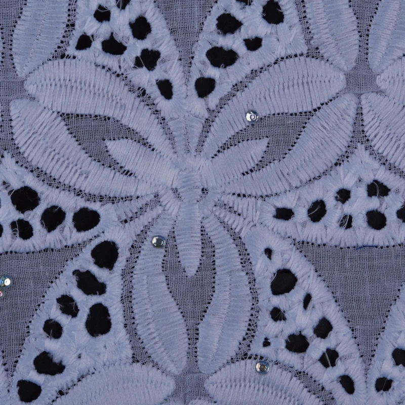 Последнее Африканское швейцарское хлопчатобумажное Кружево Ткань 5 ярдов чистая