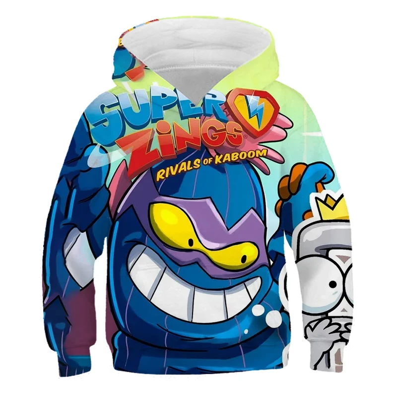 

Superzings Hoodie Blue Hoodie Boy Fashion Jacket Children Long Sleeve Clothes Teen Sportswear Cute Harajuku Hoodie 4-14Y Clothes