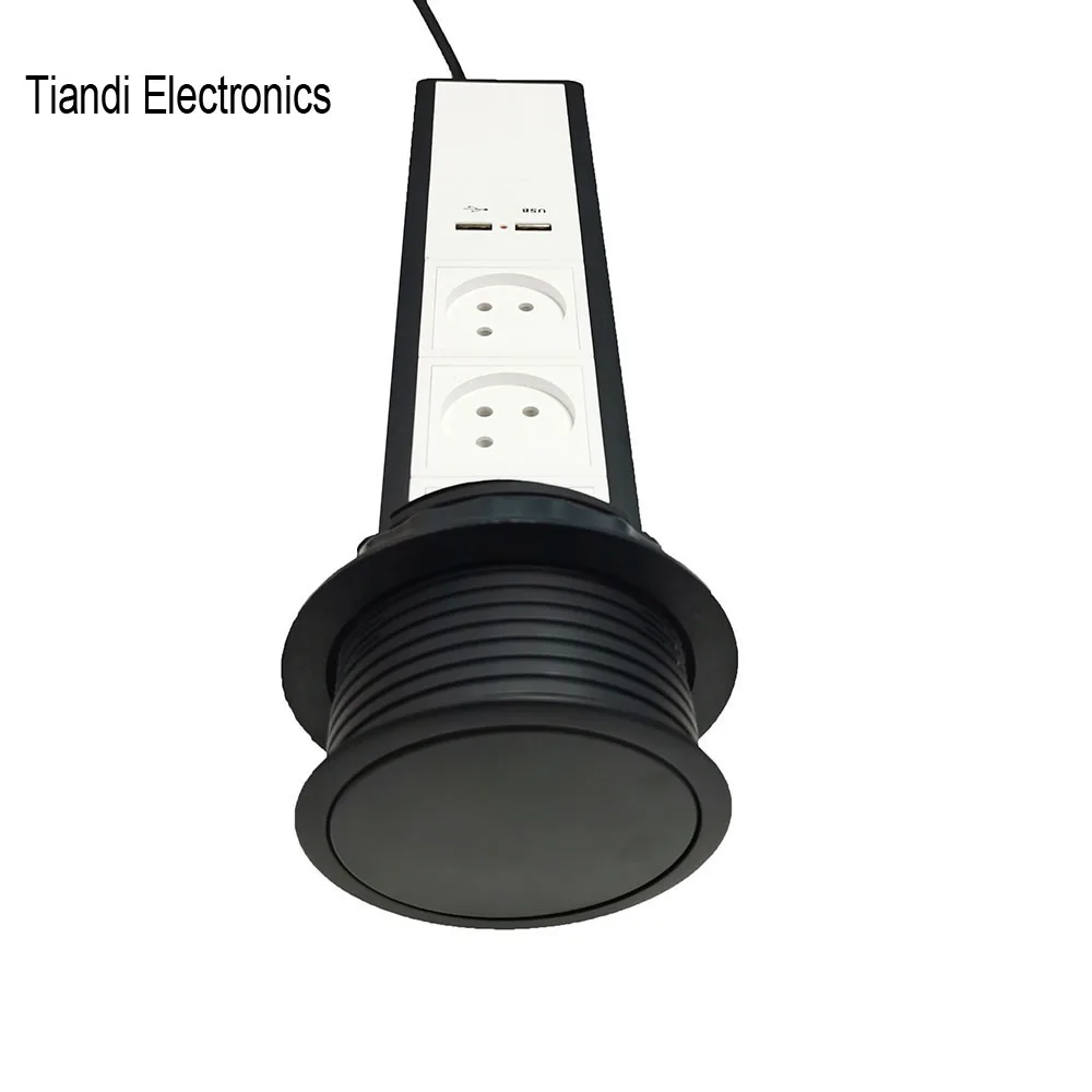 tower multifunction socket 3 digit israeli standard jack pull out outlet for kitchen office table and cabinet with usb charging free global shipping