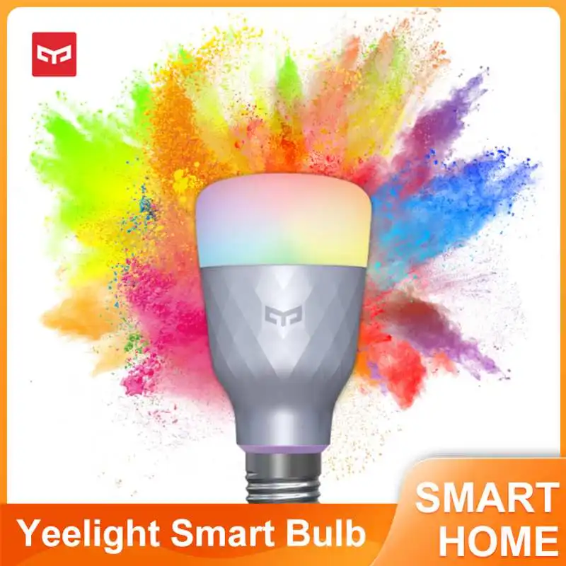 

Yeelight Smart LED Bulb Smart Lamp 1S Colorful Lamp 800 Lumens E27 For Apple Homekit mihome App smartThings Google Assistant