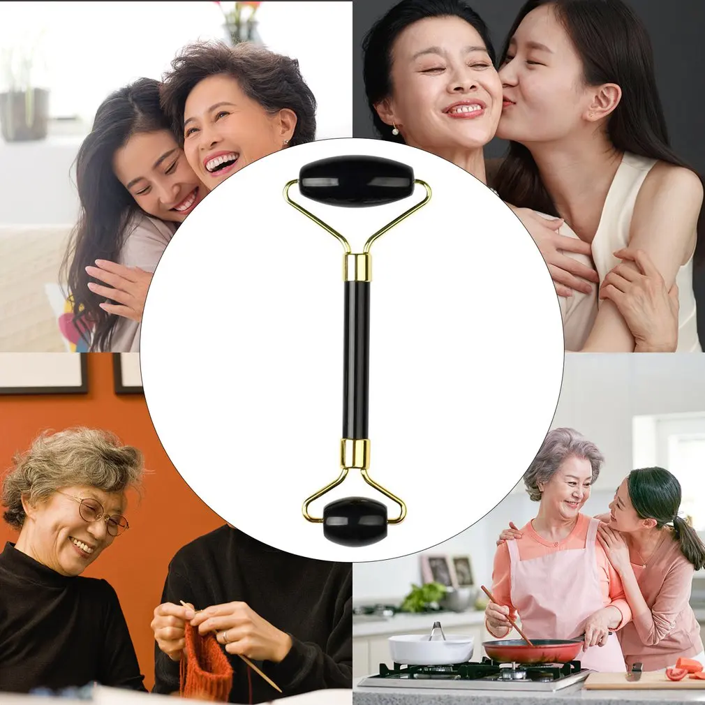 Roller Massager Double Design Mute Noise Reduction Jade Massage Stick Beauty Tool For Eye Face Neck |