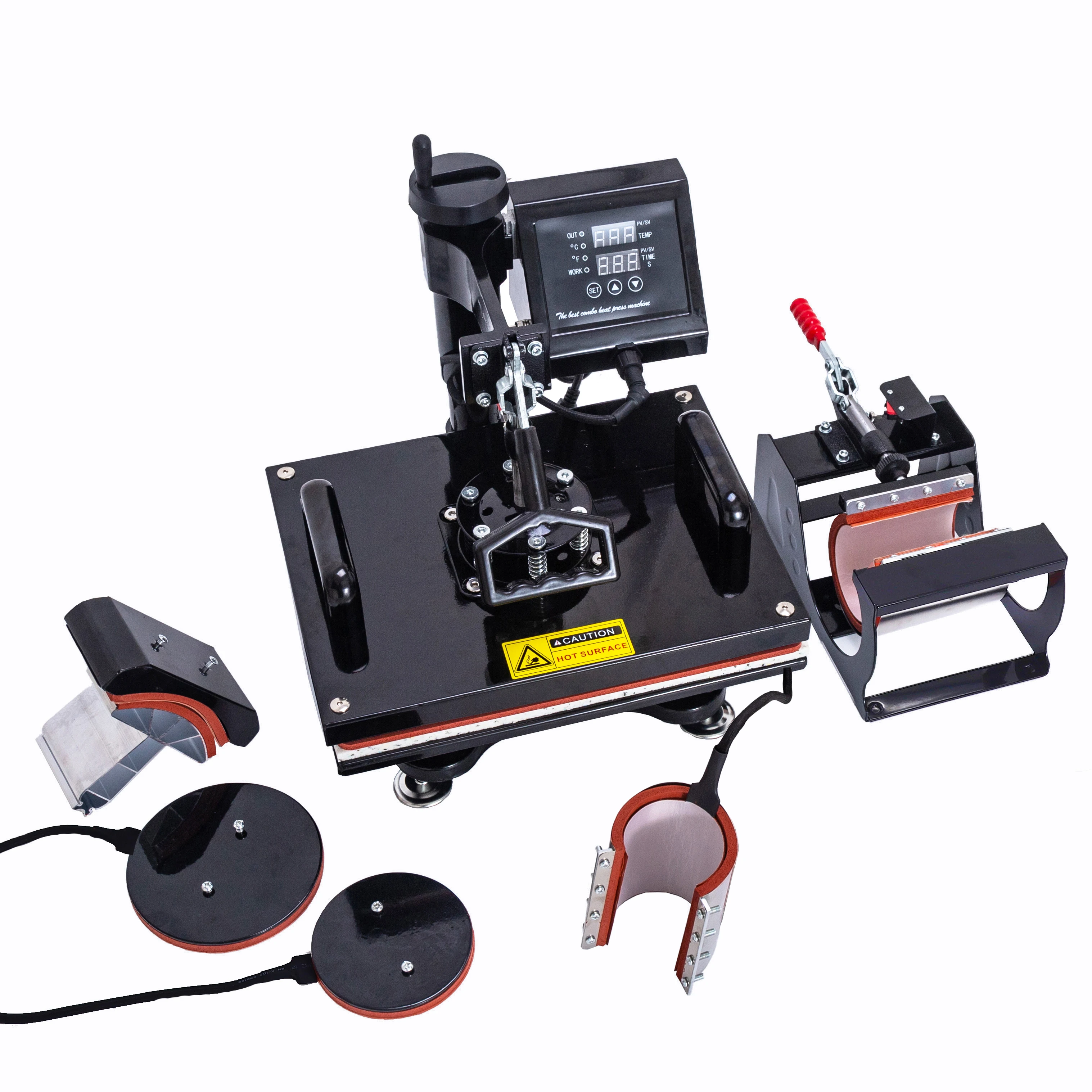 Новый дизайн 38*38 см термопринтер сублимационная машина термопресс для футболок